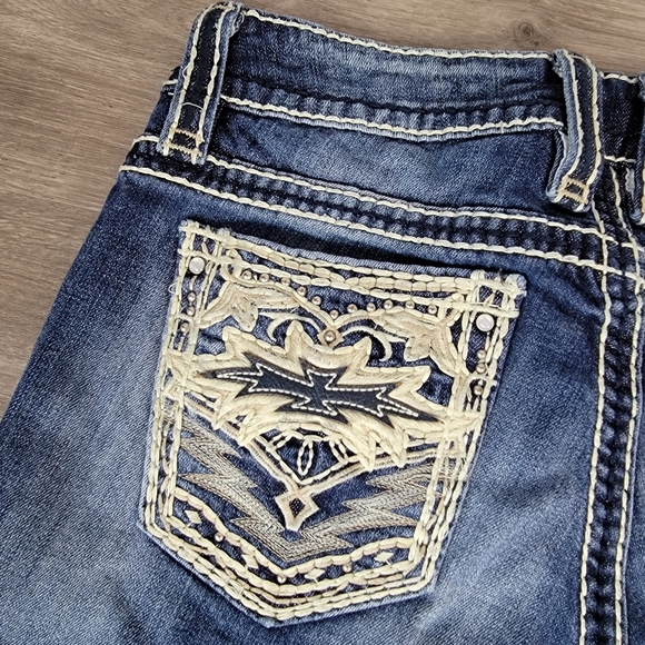 STUDIO 5 Boot Cut Jeans with Embellishments - Picture 3 of 16